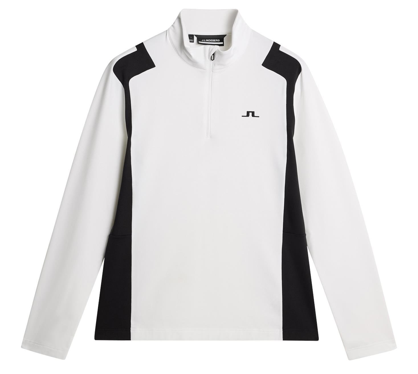 J.Lindeberg Lukas Quarter Zip Herren Sweatshirt, weiss