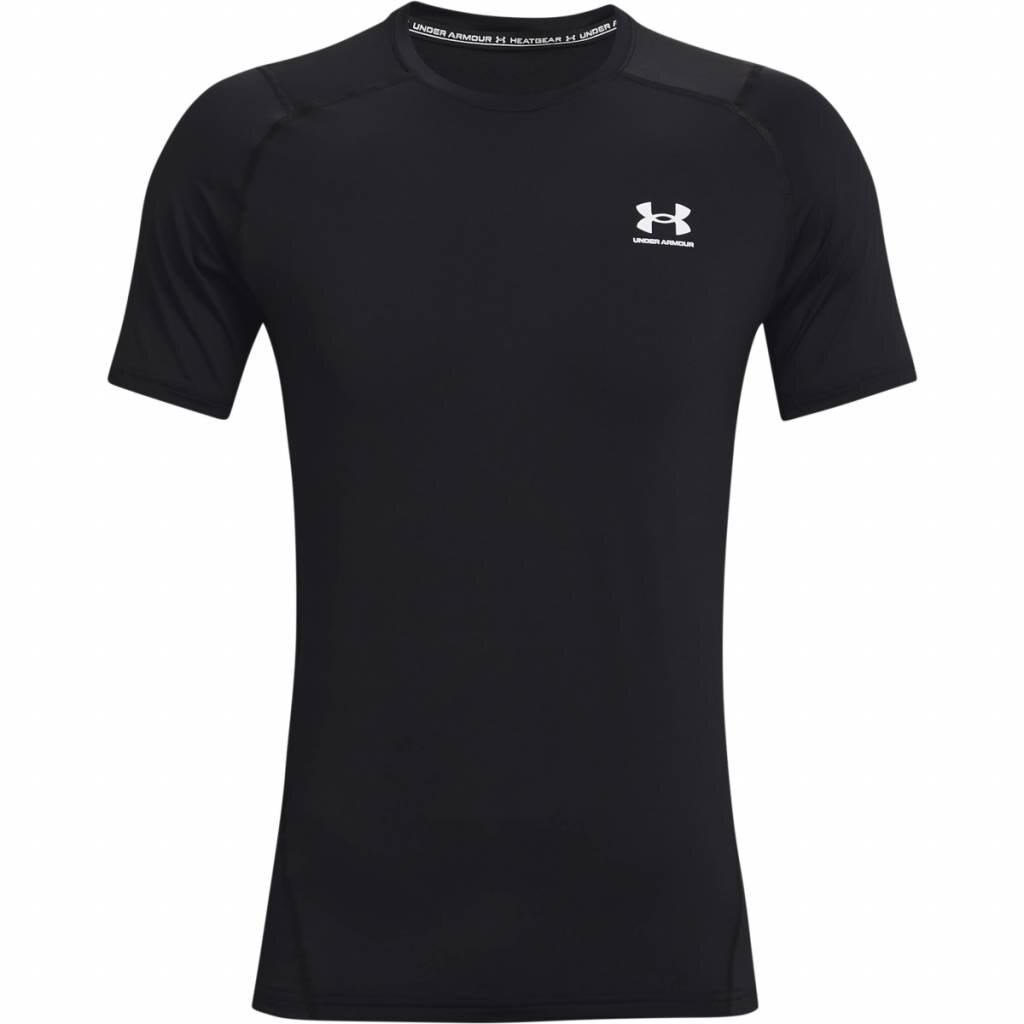 Under Armour HG Fitted SS Herren T-Shirt, schwarz