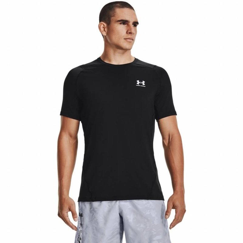 Under Armour HG Fitted SS Herren T-Shirt, schwarz