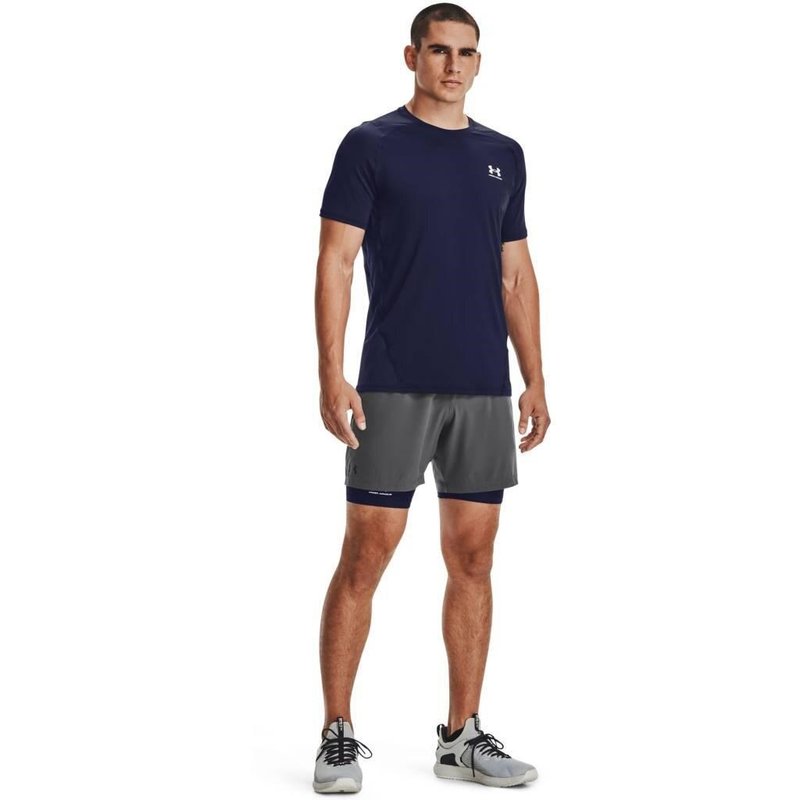 Under Armour HG Fitted SS Herren T-Shirt, dunkelblau