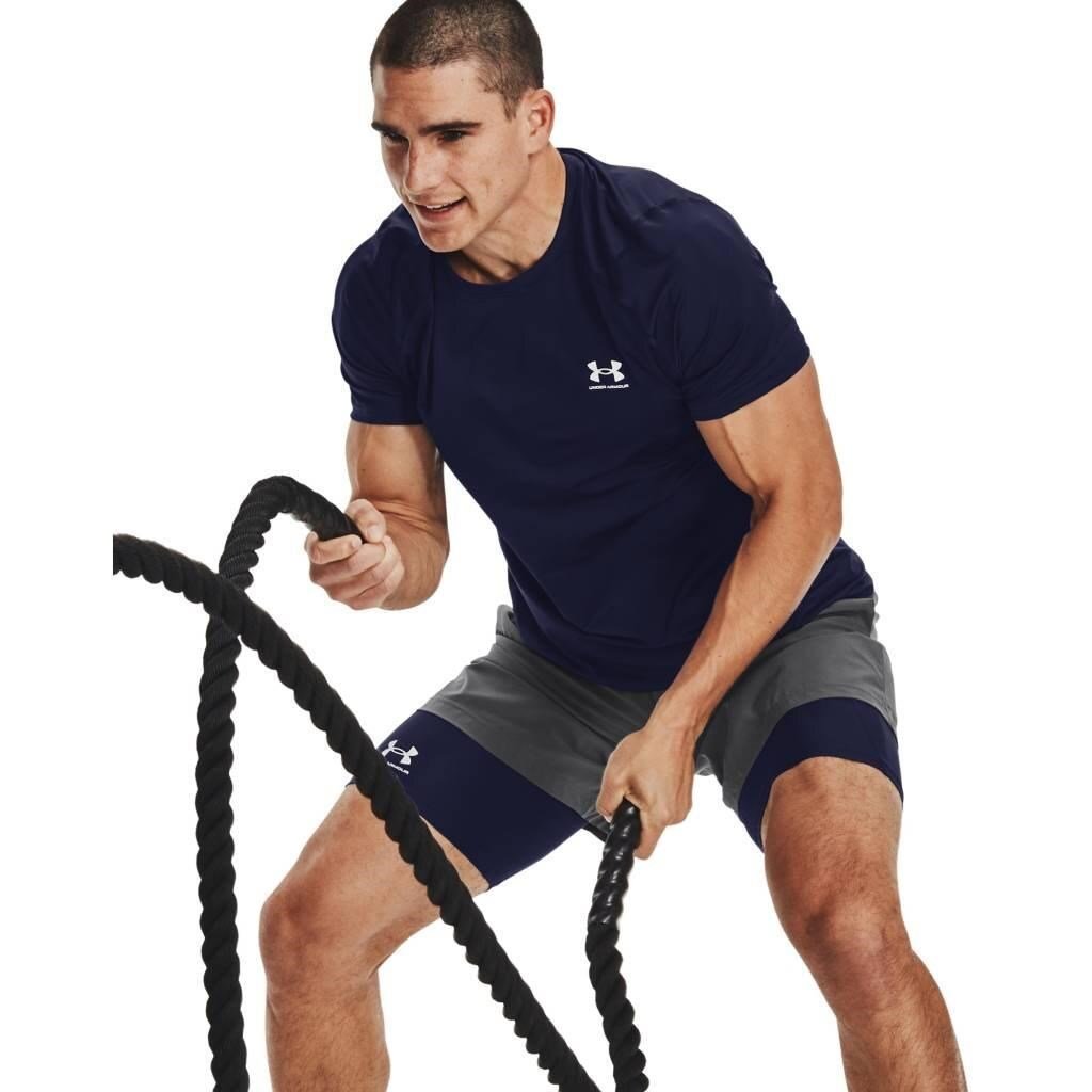 Under Armour HG Fitted SS Herren T-Shirt, dunkelblau