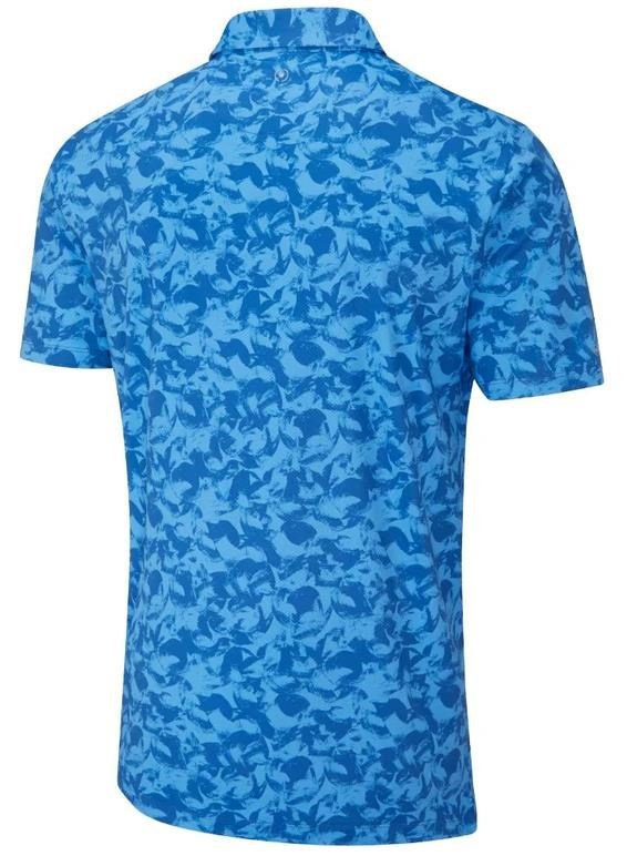 PING Julian Herren Poloshirt, tidal blue multi