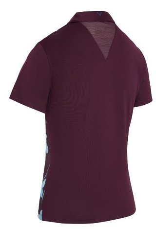 Callaway Stemmed Floral Damen Poloshirt, potent purple