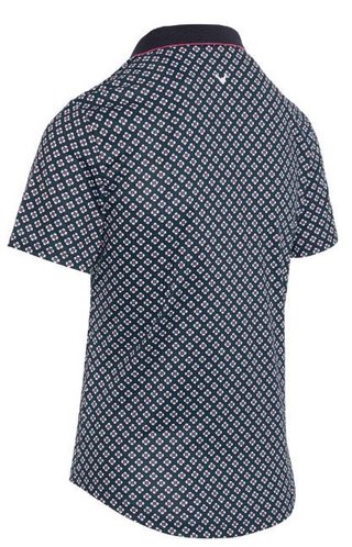 Callaway Mini Geo Floral Damen Poloshirt, dunkelblau