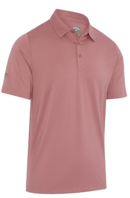 Callaway Swing Tech Tour Fit Solid Herren Poloshirt, mesa rose