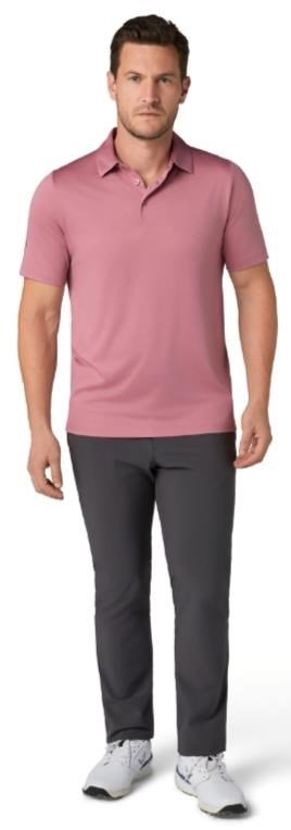 Callaway Swing Tech Tour Fit Solid Herren Poloshirt, mesa rose