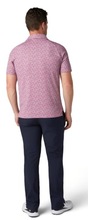 Callaway Novelty Confetti Print Herren Poloshirt, mesa rose