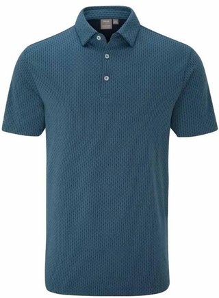 PING Geo Camo Herren Poloshirt, blue fusion multi