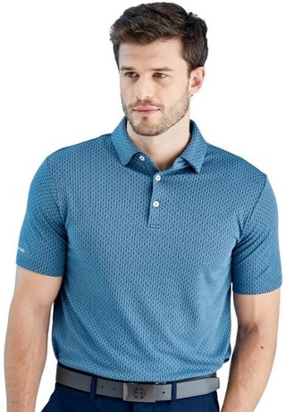 PING Geo Camo Herren Poloshirt, blue fusion multi