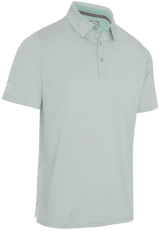 Callaway Chev Twill Jacquard Herren Poloshirt, aquifer