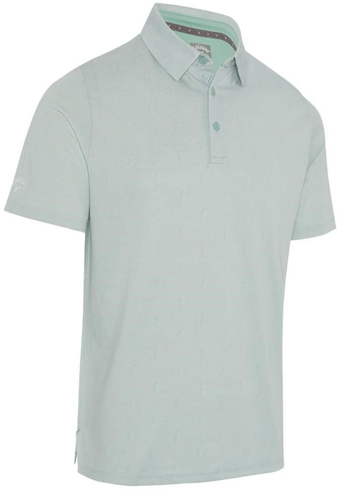 Callaway Chev Twill Jacquard Herren Poloshirt, aquifer