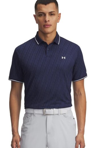 Under Armour Playoff Sport Jacqaurd Herren Poloshirt, dunkelblau