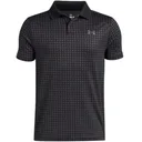 Under Armour Matchplay Printed Junior Poloshirt, black/castlerock