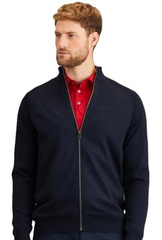 Ping Murphy Lined full zip męski sweter, dunkelblau