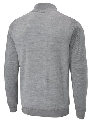Ping Croy Lined Half Zip męski sweter, french grey marl
