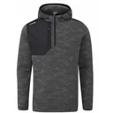 Ping Nexa Hooded half zip fleece Herren Sweatshirt, schwarz