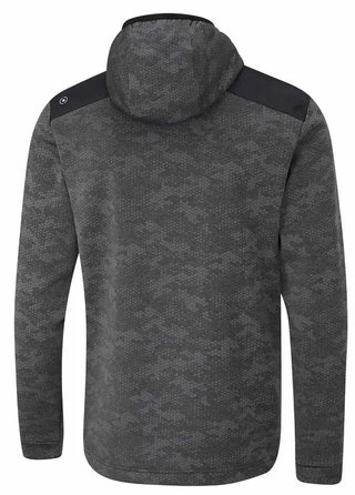 Ping Nexa Hooded half zip fleece Herren Sweatshirt, schwarz