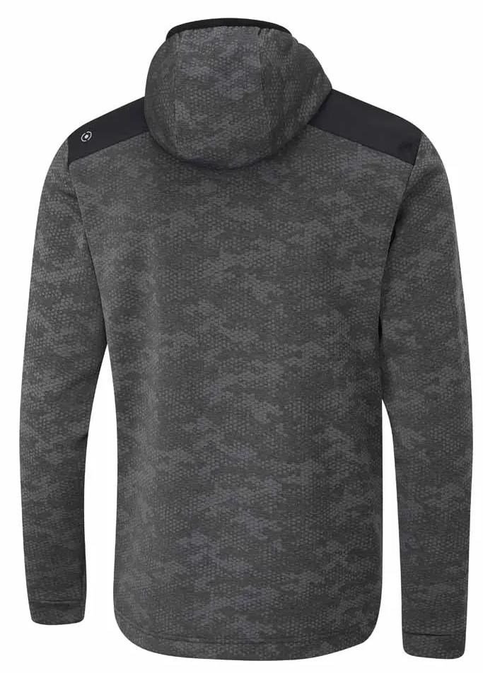 Ping Nexa Hooded half zip fleece Herren Sweatshirt, schwarz