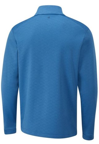 Ping Bexton half Zip fleece Herren Sweatshirt, tidal blue multi
