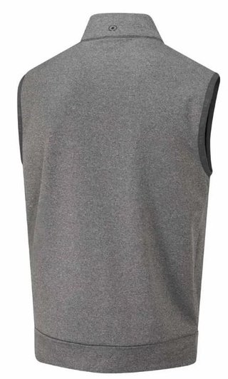 Ping Aiden Hybrid fleece Herren-Fleece-Weste, asphalt marl/black