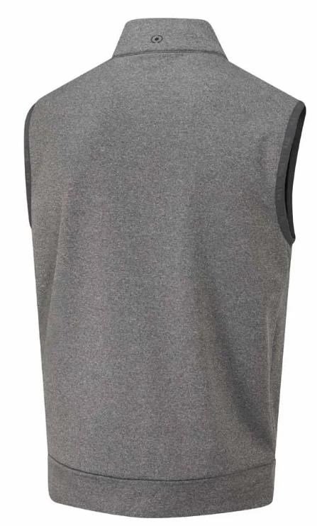 Ping Aiden Hybrid fleece Herren-Fleece-Weste, asphalt marl/black