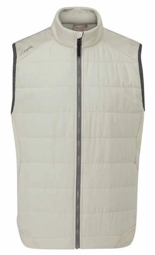 Ping Aiden Hybrid fleece Herren-Fleece-Weste, willow marl/willow