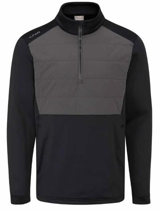 Ping Astbury fleece Herrenjacke, schwarz/grau