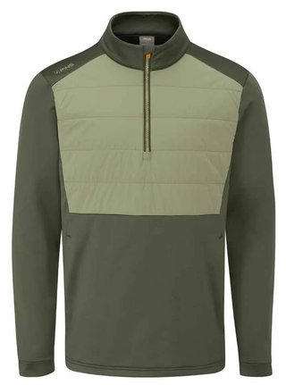 Ping Astbury fleece Herrenjacke, dark olive/lichen