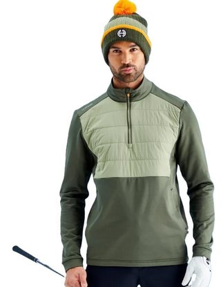 Ping Astbury fleece Herrenjacke, dark olive/lichen