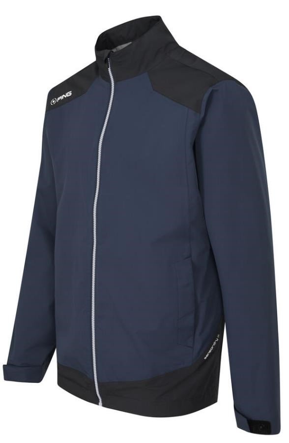 Ping AquaDrive Waterproof Wasserdichte Herrenjacke, oxford blue/black