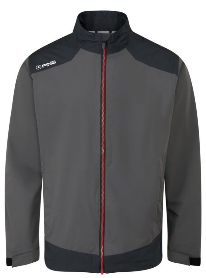 Ping AquaDrive Waterproof Wasserdichte Herrenjacke, schwarz/asphalt