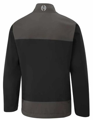 Ping AquaDrive Half-Zip Waterproof Wasserdichte Herrenjacke, black/asphalt