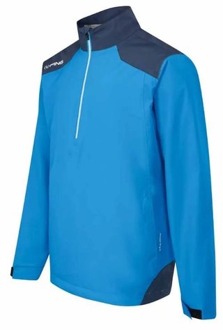 PING AquaDrive Half-Zip Herren Wasserdichte Jacke, brilliant blue/oxford blue