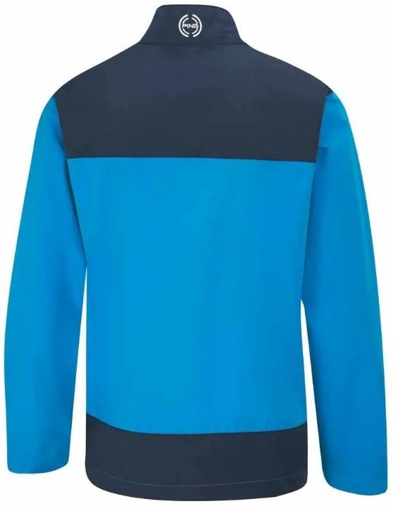 PING AquaDrive Half-Zip Herren Wasserdichte Jacke, brilliant blue/oxford blue