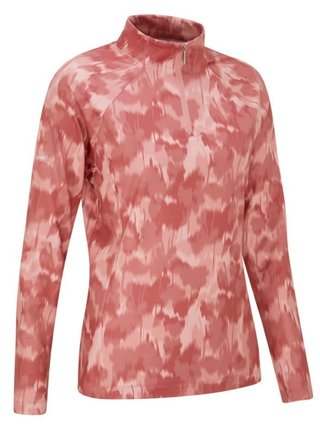 Ping Jasmine Printed long Sleeve Damen Poloshirt, rose multi