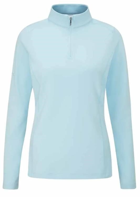 PING Aveline Half Zip Damen Poloshirt, crystal blue
