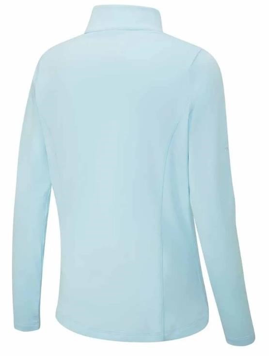 PING Aveline Half Zip Damen Poloshirt, crystal blue