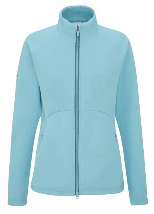 Ping Catherine Full zip fleece Damen Poloshirt, oasis