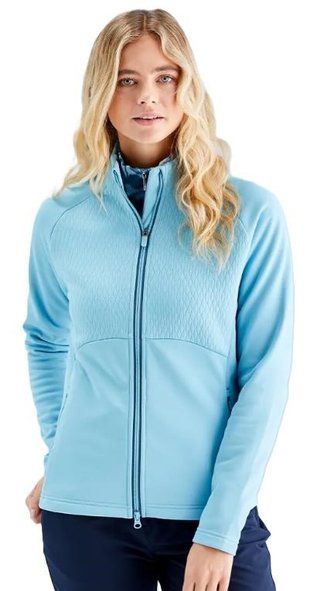 Ping Catherine Full zip fleece Damen Poloshirt, oasis