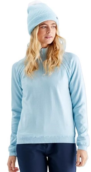 Ping Melodie Half-zip lined Damen Pullover, opal