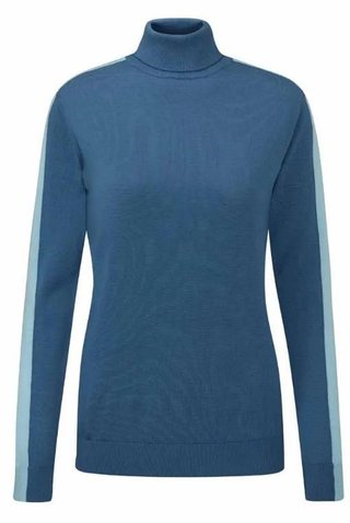 Ping Lockett Roll neck Damen Pullover, blue fusion/crystal blue