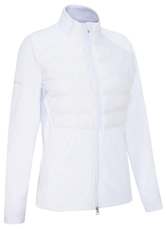 Ping Clare Zoned fleece Damenjacke, weiss