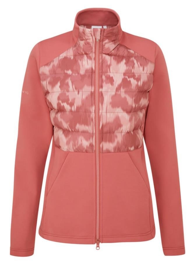 Ping Clare Zoned fleece Damenjacke, rose/rose multi
