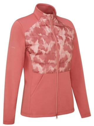 Ping Clare Zoned fleece Damenjacke, rose/rose multi
