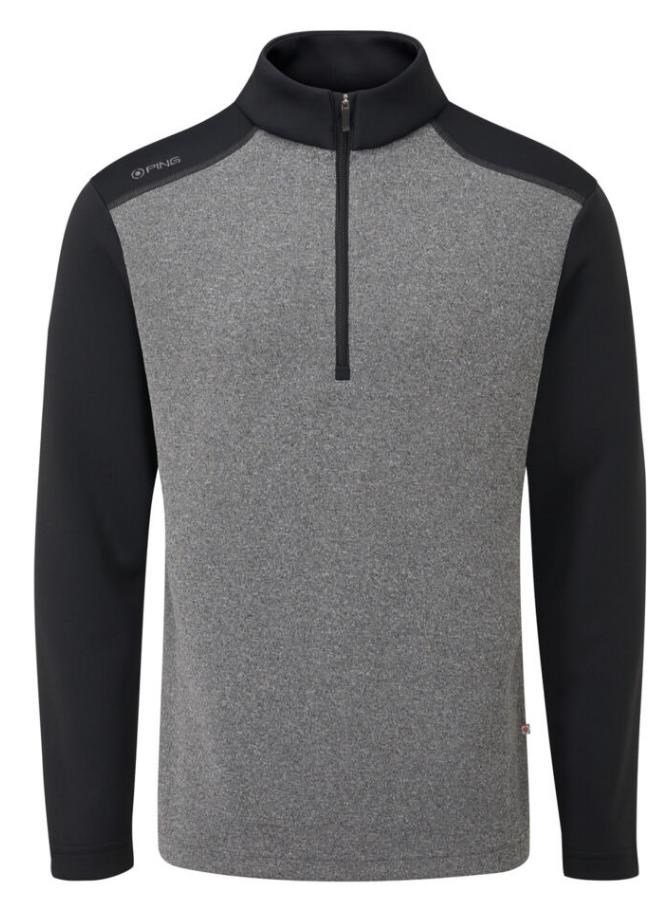Ping Ramsey Herren Sweatshirt, black marl/black