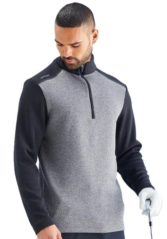 Ping Ramsey Herren Sweatshirt, black marl/black