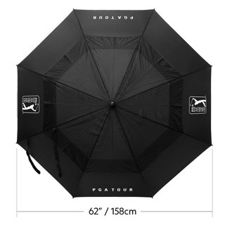 PGA Tour Windproof Double Canopy Regenschirm 62"