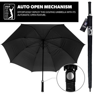 PGA Tour Windproof Double Canopy Regenschirm 62"