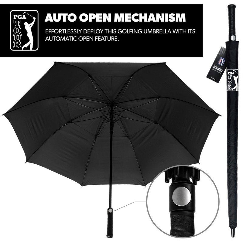 PGA Tour Windproof Double Canopy Regenschirm 62"