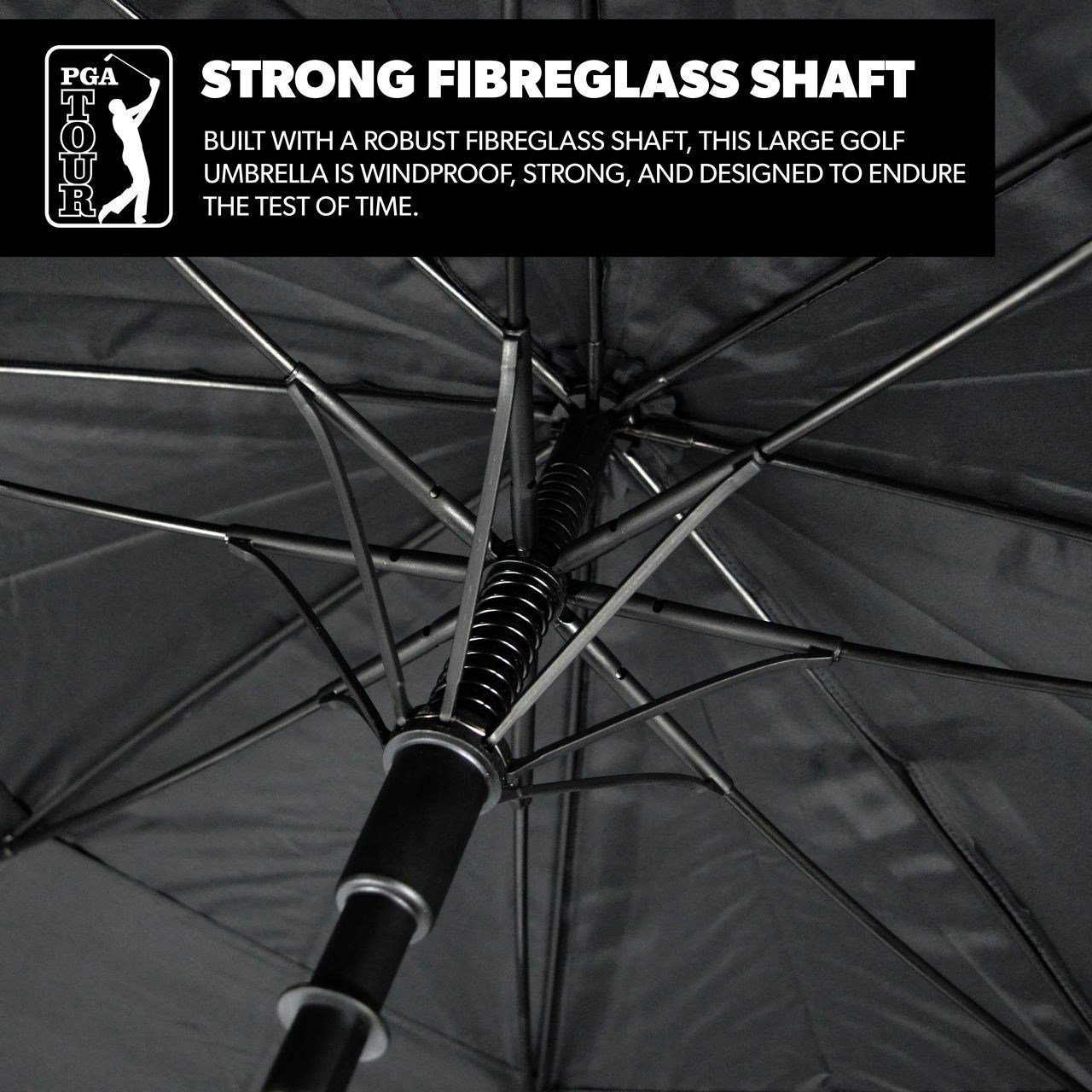 PGA Tour Windproof Double Canopy Regenschirm 62"
